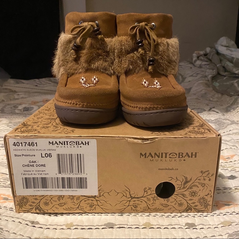 Manitobah Mukluk Keewatin Oak Ladies 6 Vibram EUC
